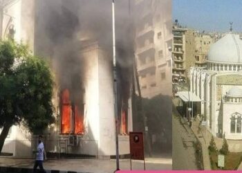 سوريا .. المیلشیات الإرهابية التابعة للنظام الإيراني تحرق مسجد “أبي بكـــر الصديق” في حلب