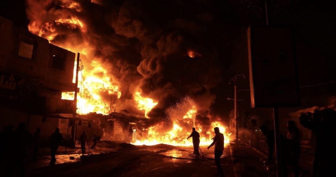 تفاصيل حريق محطة محروقات في مدينة الباب بحلب