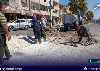 انطلاق مشروع "إماطة الأذى" لتحسين طرقات نوى بريف درعا