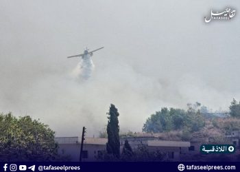 طائرات قبرصية تشارك في إخماد حرائق اللاذقية