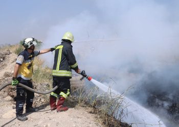 الدفاع المدني يسيطر على تسعة حرائق في دمشق و إدلب وحلب حمص