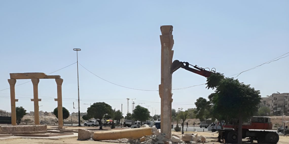 بهدف تنظيم المرور.. إزالة دواري السباهي والشاهين في حماة