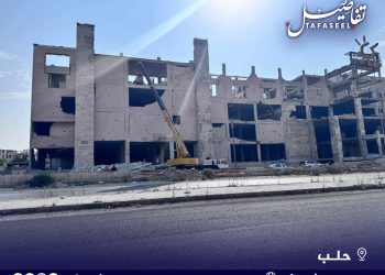بدء إعادة تأهيل "مول الكارفور" في حلب