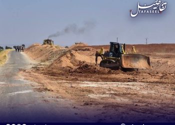 إزالة السواتر الترابية في معارة النعسان بإدلب لتحسين الواقع الخدمي