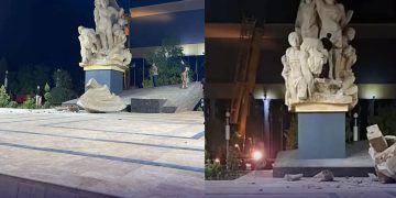 جدل واسع بسبب تحطم قطعة من نصب شهداء الجلاء في ساحة سعد الله الجابري