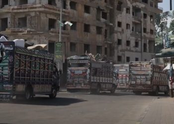 ضمن مبادة "بسمة وزيتونة".. قافلة العودة الكريمة السابعة تنطلق من إدلب