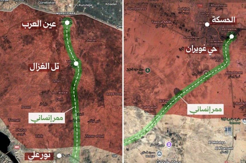 هيئة العمليات في الجيش العربي السوري تعلن عن ممرين إنسانيين