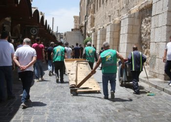 استجابة لشكاوى الأهالي.. حملة جديدة لتنظيم الإشغالات في دمشق القديمة