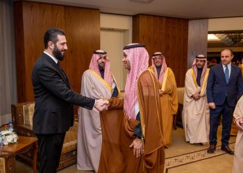 السيد الرئيس أحمد الشرع يلتقي وزير الثقافة السعودي في دمشق