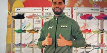 لاعب منتخب سوريا محمد أمين السلامة لألعاب القوى سادساً في بطولة آسيا للصالات المغلقة