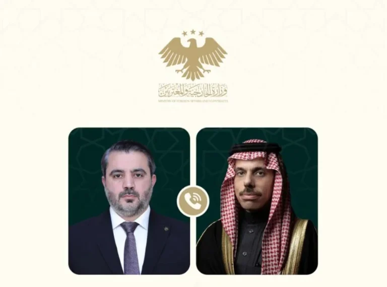 الشيباني يبحث مع بن فرحان تعزيز العلاقات الثنائية ومستجدات الأوضاع في سوريا